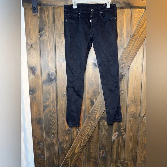 G Star Raw 3301 Slim Denim Jeans Black Stretch - Picture 2 of 7